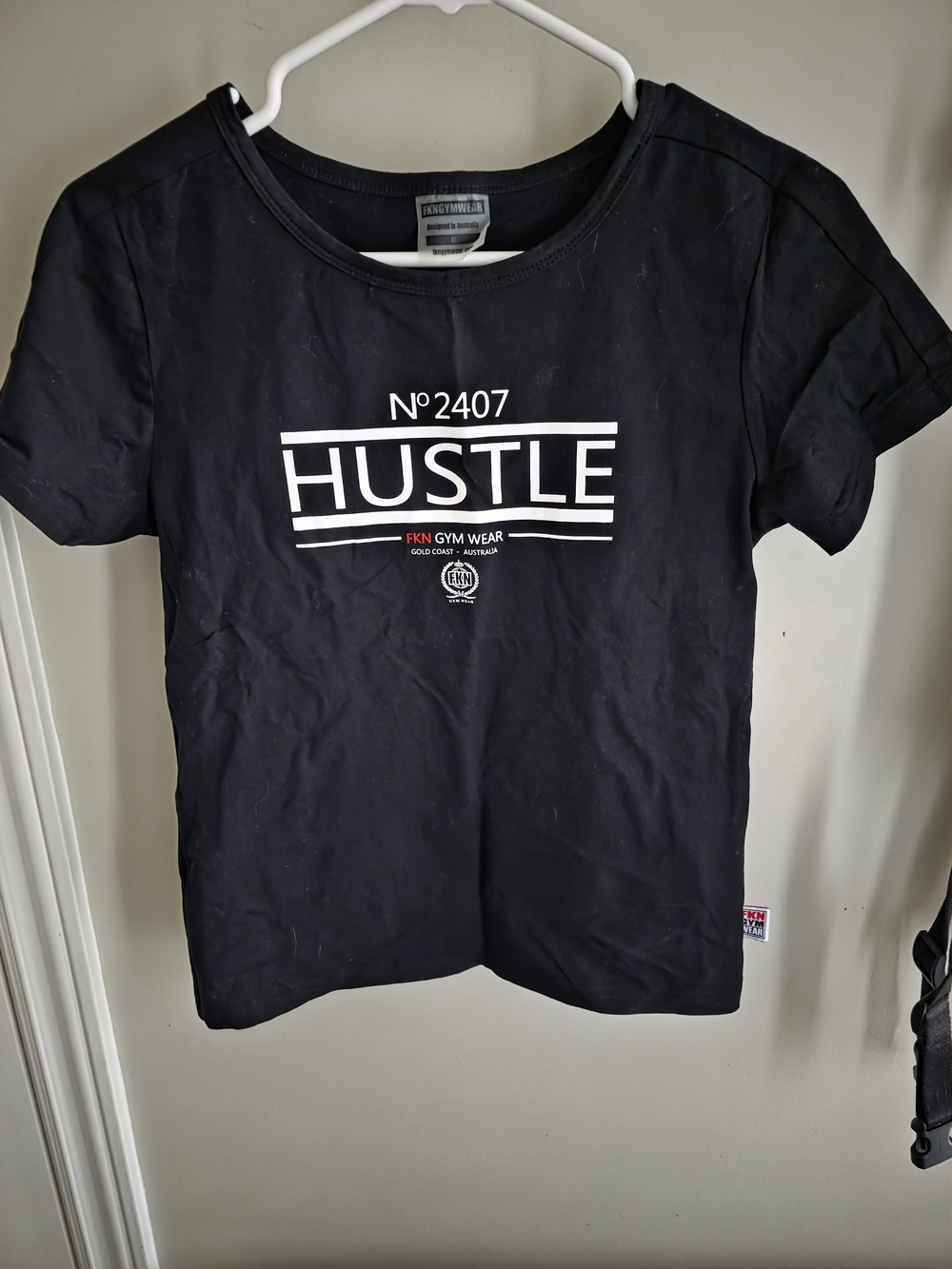 "HUSTLE" Short Sleeve Tee - Black
